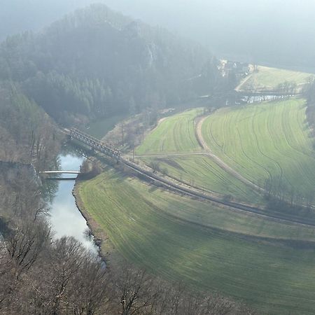 Zwergdackeladlerhirsch Lägenhet Beuron Exteriör bild