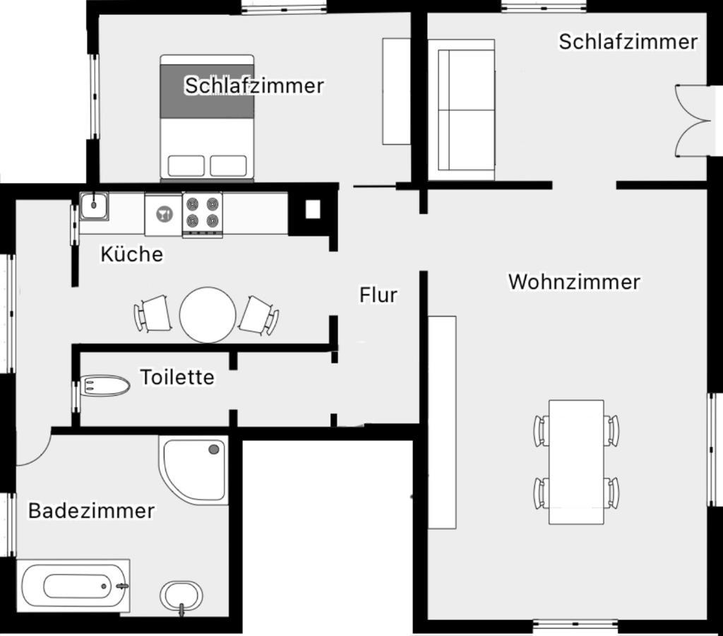 Zwergdackeladlerhirsch Lägenhet Beuron Exteriör bild